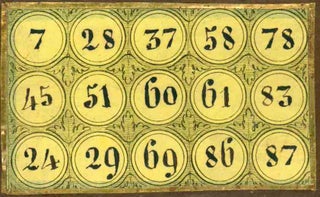 Book ID: 48851 Antique Italian "Tombola" Game