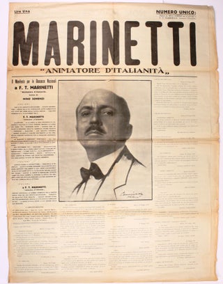 Marinetti, "Animatore d'Italianità" (1924) (all published