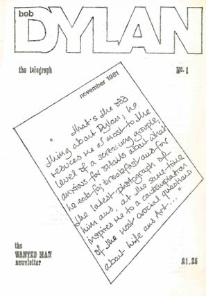 Book ID: 51666 The Telegraph. Some early issues subtitled: The Wanted Man Newsletter. Nos....