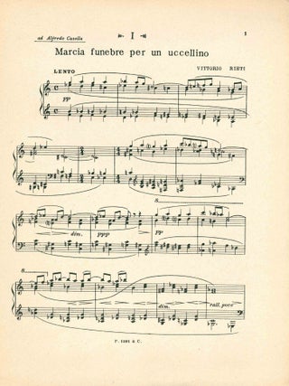 Tre marcie per le bestie per pianoforte.