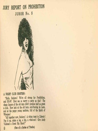 "Jury Report on Prohibition" Historical Postal Covers.