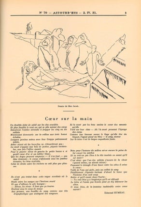 Aujourd'hui. 1er Année, No. 1 (5 décembre 1929) through 2me Année, No. 109 (31 décembre 1931) (all published).