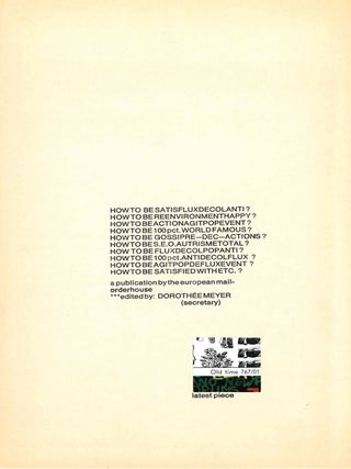 Three Original Promotional Items from the European Mail-Order House.