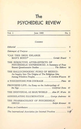 Psychedelic Review. Vol. 1, No. 1 (June 1963) through No. 11 (Winter 1970/1971) (all published).