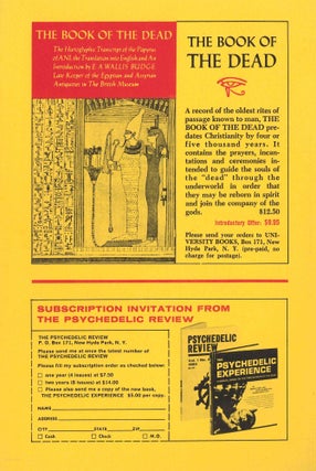 Psychedelic Review. Vol. 1, No. 1 (June 1963) through No. 11 (Winter 1970/1971) (all published).
