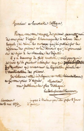 Collection of 7 Titles on the French Prison System, in Two Volumes.