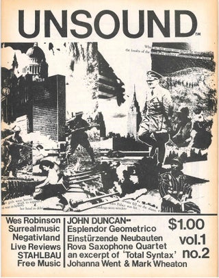 Unsound. Vol. 1, No. 1 (September 1983) through Vol. 3, No. 2 (September 1986) (all published).
