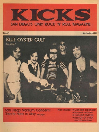 Kicks. San Diego's Only Rock 'n' Roll Magazine. No. 1 (September 1979) through No. 19 (March 1981) (all published).