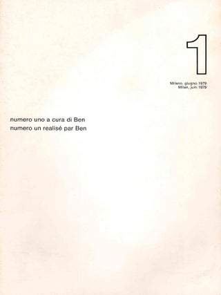Book ID: 53467 Numero/Number. No. 1 (Giugno 1979/June 1979) through 6 (Giugno 1984/June...