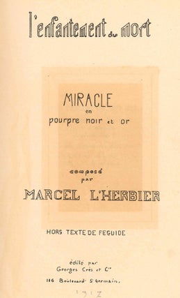 L'Enfantement du Mort. Miracle in Pourpre, Noir et Or.