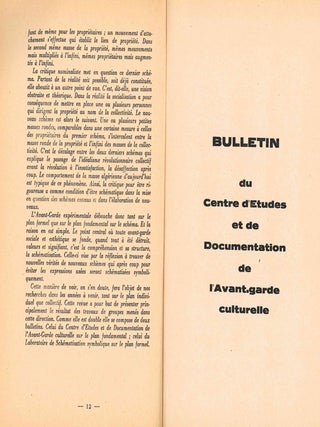 Schémas. La Revue de l'Avant-Garde esthétique socialiste. No. 1 (3e Trimestre 1963) & No. 2 (1er Trimestre 1965) (all published).