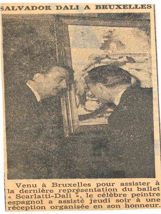 Small Collection of Ephemera Related to Salvador Dalí's 1962 Visit to Brussels.