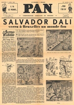 Small Collection of Ephemera Related to Salvador Dalí's 1962 Visit to Brussels.