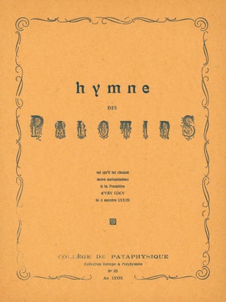 Collection Euterpe & Polyhymnie, Collège de 'Pataphysique. No. 1 (LXXXIII - 1956 vulg.) through No. 10 (CII - 1975 vulg.)