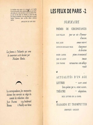 Les Feux de Paris. No. 1 (12 Décembre 1935) through 7-8 (12 Janvier 1937) (all published).