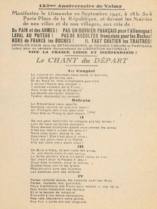 Exceptional Collection of Original Political Tracts and Journals from the French Resistance of World War II.