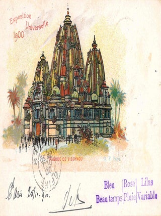 Extensive Collection of Souvenir Postcards from the Exposition Universelle de 1900 in Paris.