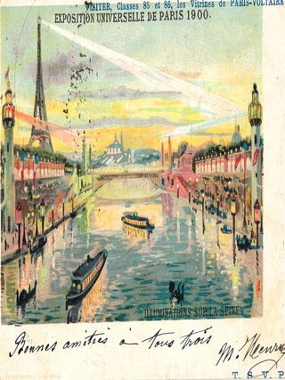 Extensive Collection of Souvenir Postcards from the Exposition Universelle de 1900 in Paris.
