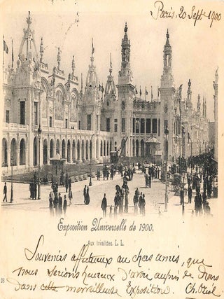 Extensive Collection of Souvenir Postcards from the Exposition Universelle de 1900 in Paris.