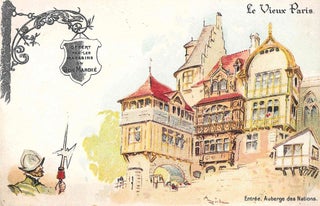 Extensive Collection of Souvenir Postcards from the Exposition Universelle de 1900 in Paris.