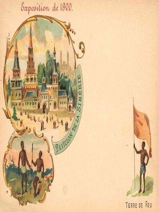 Extensive Collection of Souvenir Postcards from the Exposition Universelle de 1900 in Paris.