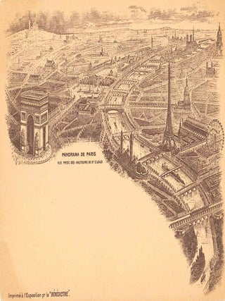 Extensive Collection of Souvenir Postcards from the Exposition Universelle de 1900 in Paris.
