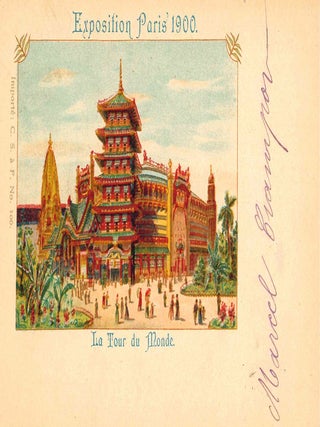 Extensive Collection of Souvenir Postcards from the Exposition Universelle de 1900 in Paris.