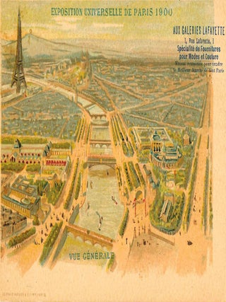 Extensive Collection of Souvenir Postcards from the Exposition Universelle de 1900 in Paris.