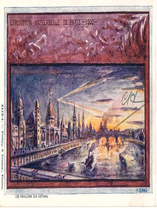 Extensive Collection of Souvenir Postcards from the Exposition Universelle de 1900 in Paris.