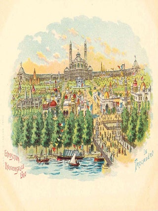 Extensive Collection of Souvenir Postcards from the Exposition Universelle de 1900 in Paris.