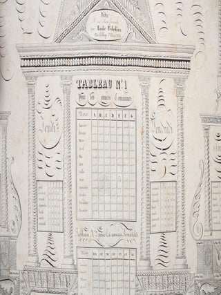 Hand-Calligraphed Perpetual Calendar.