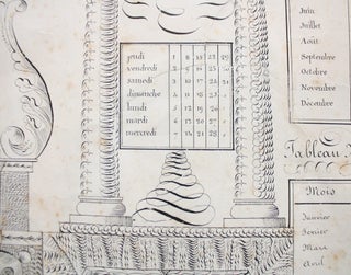Hand-Calligraphed Perpetual Calendar.