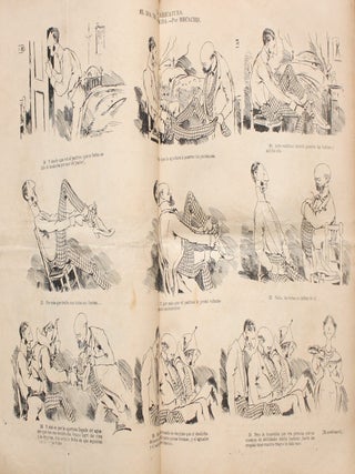 La Caricatura. Semanario humorístico ilustrado por nuestros primeros dibujantes. Año I, No. 1 (3 de Noviembre 1884) through Año IV, No. 107 (28 de Abril 1887) (all published).