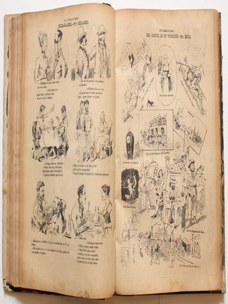 La Caricatura. Semanario humorístico ilustrado por nuestros primeros dibujantes. Año I, No. 1 (3 de Noviembre 1884) through Año IV, No. 107 (28 de Abril 1887) (all published).