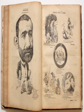La Caricatura. Semanario humorístico ilustrado por nuestros primeros dibujantes. Año I, No. 1 (3 de Noviembre 1884) through Año IV, No. 107 (28 de Abril 1887) (all published).