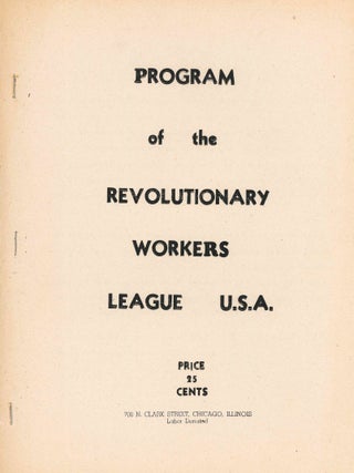 Book ID: 53645 Revolutionary Workers' League
