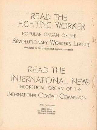 Revolutionary Workers' League