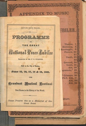 National Peace Jubilee and Musical Festival In Boston, 1869. (Title from cover).