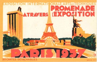 Extensive Collection of Souvenir Postcards from the Exposition Internationale des Arts et Techniques dans la Vie Moderne of 1937 in Paris.