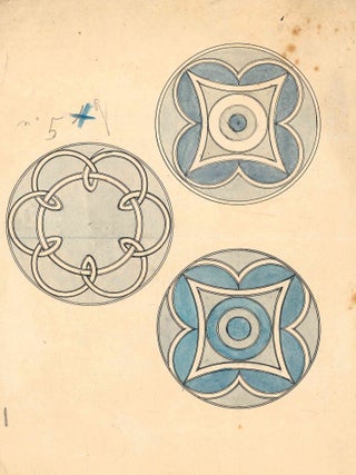 Archive of Original Watercolors and Sketches for Enameled Boxes and Cases.