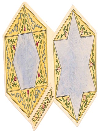 Archive of Original Watercolors and Sketches for Enameled Boxes and Cases.