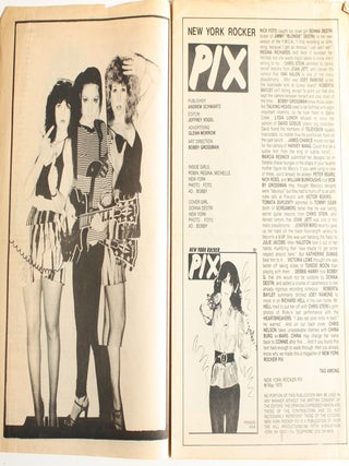 New York Rocker. Nos. 1 (February 1976) through 57 (May 1984) (all published).