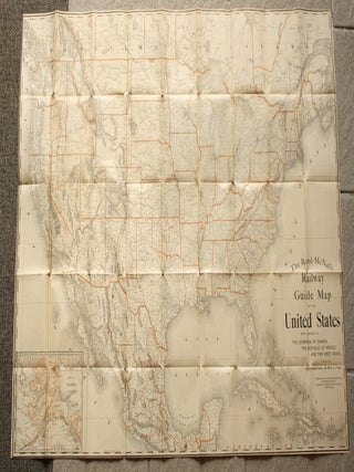 Book ID: 53704 The Rand McNally Railway Guide Map of the United States, With Portions of...